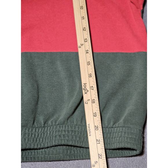 L.A.Hearts Sweater Womens Medium Color Block Qtr Zip Pullover Long Sleeve Rugby - Picture 8 of 9